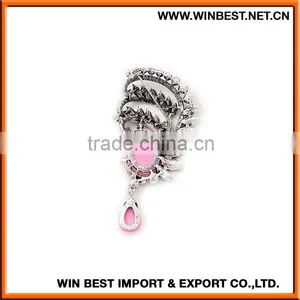 High Quality Rhinestone and Pearl Brooch, Fancy Brooch Pin, Star Shape Brooch thumbnail-4