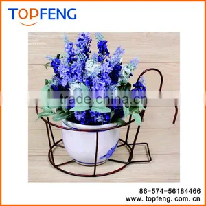 Iron Garden Wall Flower Pot Plant Holder Rack Plant Shelves Stand Plant Display Shelf thumbnail-1