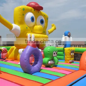Russia Model Amazing Spongebob Inflatable Trampolines From China Quality Choice thumbnail-6