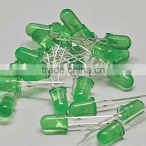 Green LED 5MM Round With Domed Top Light Emitting Diode ( Lens Color Green ) thumbnail-1