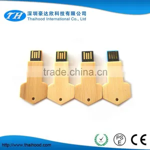 Promotional Custom 32gb Flash Drive Wooden Mini Usb Key With Real Capacity thumbnail-2