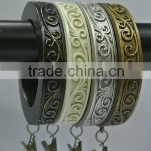 Curtain Accessory Heavy Gauge Metal Curtain Ring W/Small Ring Clip And Eyelet for 25mm/28mm or 32mm Curtain Rod/Pole thumbnail-6