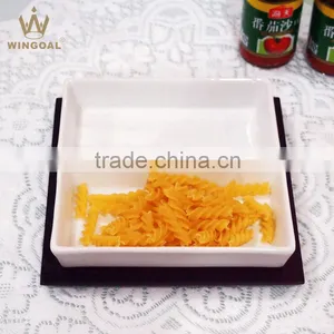 3 Pieces Porcelain Square Dish Set Lazy Susuan thumbnail-1