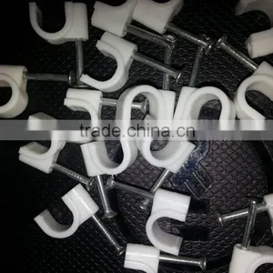 Hot Selling White Circle Nail Wire Clip/square Cable Clips 16mm thumbnail-5