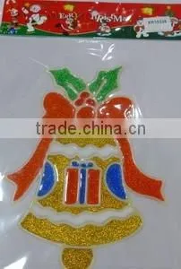 PVC Flower Christmas Window Sticker,Christmas Decoration thumbnail-5