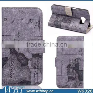 Hot New Products Flip Leather Phone Case With Card Holder for Galaxy S6 thumbnail-3