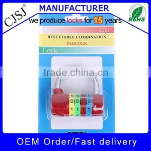 Professional High Security Colorful Combination GYM 4 Digits Lock thumbnail-1