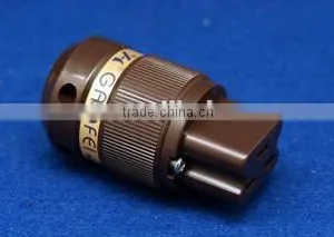 Hi-End OFC Copper 20A Connectors IEC Connector Female Plug thumbnail-1