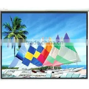 60 Inch 1:1 Motorized Projector Screen With Remote Control thumbnail-1