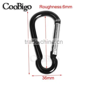 Colorful Aluminum Spring Carabiner Snap Hook Hanger Keychain Hiking Camping #FLQ186-8C(Mix-s) thumbnail-2