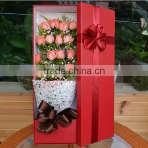 Valentine's Day Romantic Red Paper Gift Box for Flower thumbnail-2