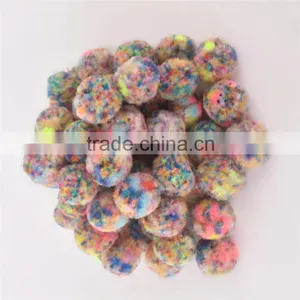 Factory Supply DIY Crafts Terylene Mixed Color Pompoms Toys for Kids or Wedding Party Decoration thumbnail-5