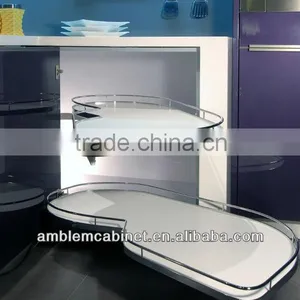 2014 New High Gloss Purple Lacquer Kitchen Cabinet thumbnail-4