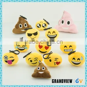 Wholesale Fashionable Whatsapp Plush Emoji Keychain Portable Mobile Phone Key Chain thumbnail-5