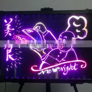 60x80cm Rgb Led Make Tempering Glass Writing Board thumbnail-1
