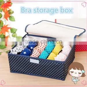 WBD-001:RODA Wholesale 600D Oxford Cloth Bra Storage Box,underwear Storage Box,sock Box thumbnail-3
