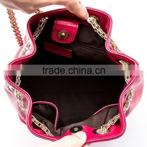 Factory Direct Sales Top Selling Custom Tag 100% Leather Fancy Design Women Backpack Genuine Leather thumbnail-3