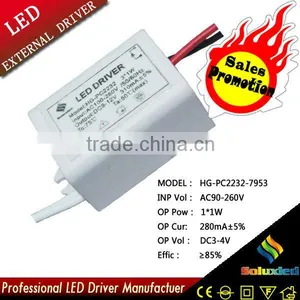 Promotion HG-PC2232-7953 LED Driver Lamps Driver 3*1W thumbnail-1