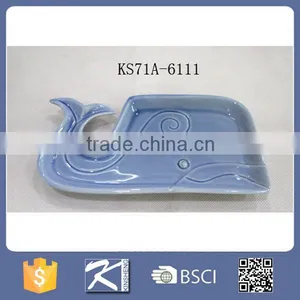 Hot Porcelain 3D Effect Ocean Animals Shaped Plate for Home Decor thumbnail-1