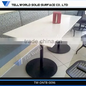 2016 Hot Sale 4 Seaters Table Resturant Resin High Gloss thumbnail-1