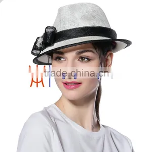 New Hat Accessories Sinamay Lady Hat Wholesale China thumbnail-4