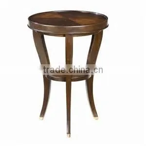 Custom Wooden Round Tea Table Coffee Table HDCT270 thumbnail-1