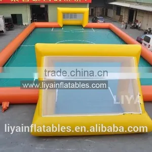 Air Sealed Inflatable Outdoor Soap Football Field on Sale, Inflatable Soap Soccer Field thumbnail-1