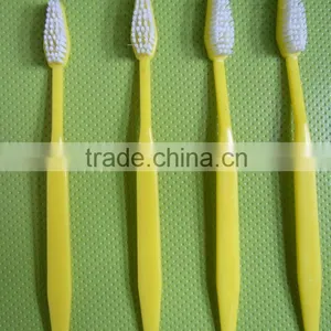 Disposable Hotel Toothbrush Manufacturer Yellow Toothbrush thumbnail-1
