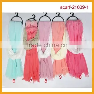 Long Scarf Design Ombre Scarf for Lady,100 Viscose Scarf thumbnail-2