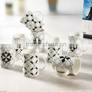 11OZ Own Design White Porcelain Tea Cup With Printing thumbnail-1