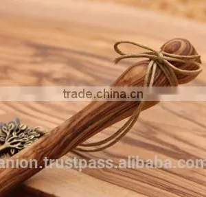 Olive Wood Carved Honey Spoon thumbnail-2