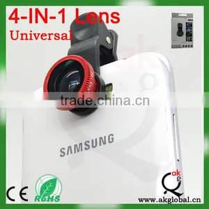 Smartphone Universal 4 in 1 Clip Lens for Iphone 4 4s 5 5s thumbnail-1