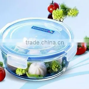 pp Lid and Silicone Seal Pyrex Glass Lock Container thumbnail-1