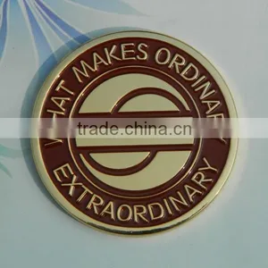 Custom Enamel Masonic Metal Challenge Fake Golden Coin thumbnail-1
