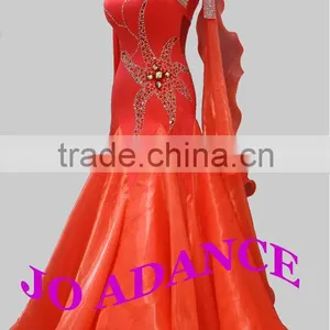 International Standard Dance Dance Competit Modern Dance Competition Dress Ballroom Dance Competition Dresses Dance Dress Tights thumbnail-2