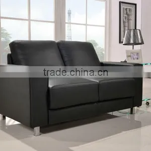 Chinese Home Furniture Black Leather Sectional Sofa Low Price thumbnail-3