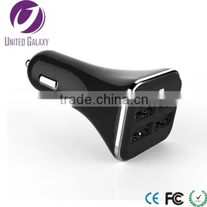Blue LED Lights Intelligent Fashion 4 Port Usb Car Charger thumbnail-3