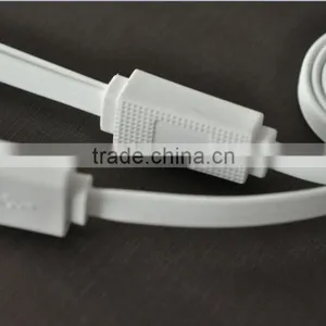 For Iphone 5/5s 6 Plus Samsung S5 S6 Flat Noodle 2 in 1 Data Sync Charging USB Cable thumbnail-2