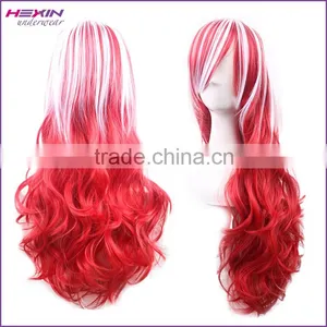 Long Two Tone Black and Brown Free Lace Wigs Samples Available thumbnail-4