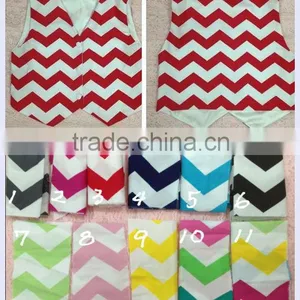 NEW Big Zig Zag Cotton Cevron Baby Vest,baby Waistcoat Chevron Printed thumbnail-1