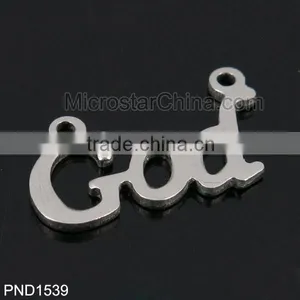 Stainless Steel God Lucky Charm thumbnail-1