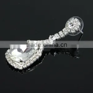 Big Diamond Best Seller Bling Long Hanging Earring With Crystals J064724F00 thumbnail-2