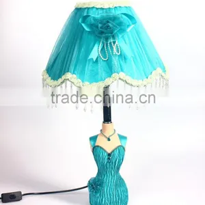Wholesale Blue Table Lamp Home Decor Reading Lighting Table Lamp Resin Crafts thumbnail-1