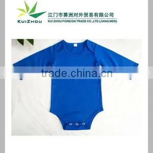 100% Cotton Long Sleeve Blue Baby Boy Romper thumbnail-1