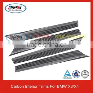 Carbon Fiber Interior Trims X3 X4 Car Dashboard 6PCS For BMW X Series Carbon Accessores thumbnail-3