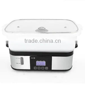 2 Layer Home 800W Stainless Steel Electric Food Steamer XJ-10107 thumbnail-4