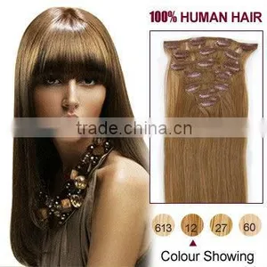 2012 Top New Good Quality Clip-in Human Remy Hair Extention thumbnail-1