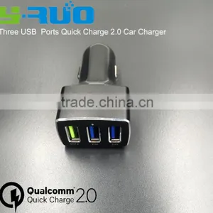 Aluminum Alloy Shell Qualcomm Certified Quick Charge QC 2.0 USB Car Charger for Samsung , Htc, or Tablet thumbnail-5