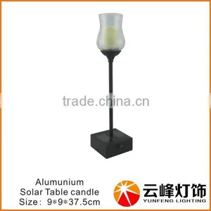 2015 NEW SOLAR TABLE LIGHTsolar Powered Candle Light Solar Grave Candle Light Flickering Solar Candle Light thumbnail-1