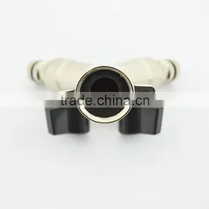 Brass Y Shut-off Valve Chrome Plated Garden Hose Valve Y Water Valve With Butterfly Handle 2 Way Valve thumbnail-2